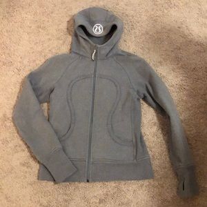 Lululemon grey sparkly scuba hoodie